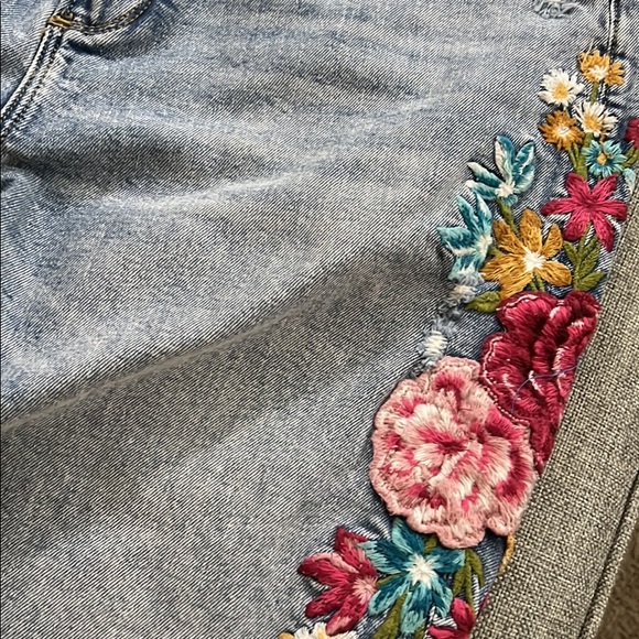 Free people embroidered flare leg jeans new - Picture 4 of 5